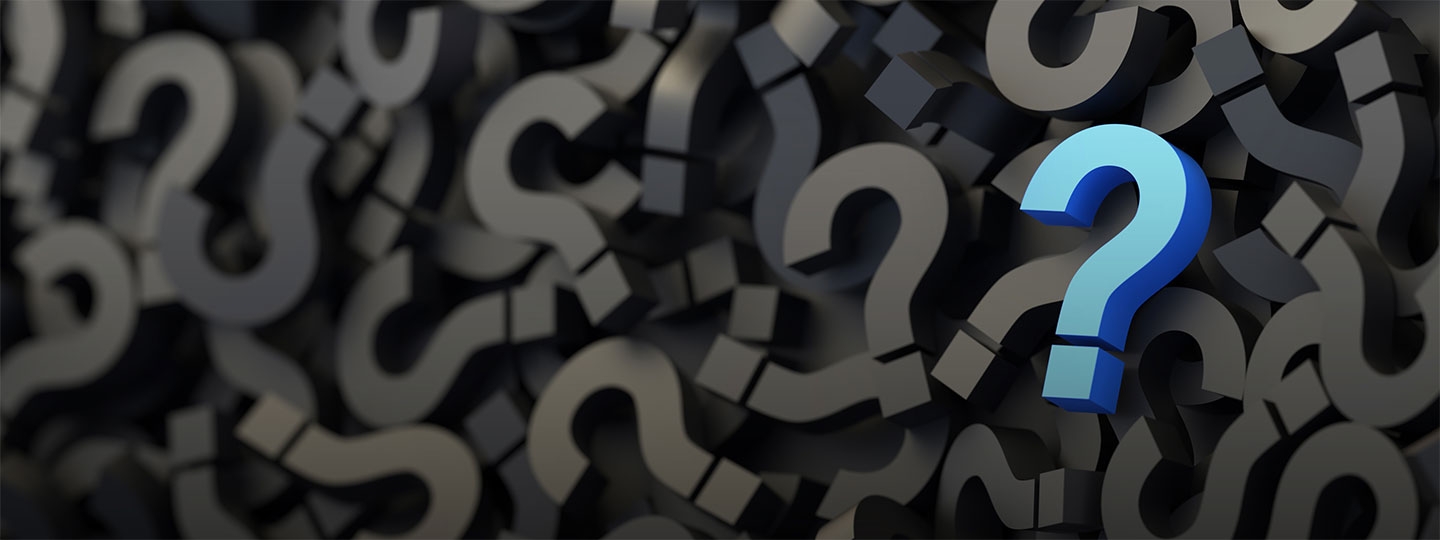 image of a collection of question marks