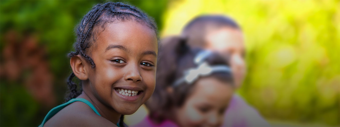 young girl smiling
