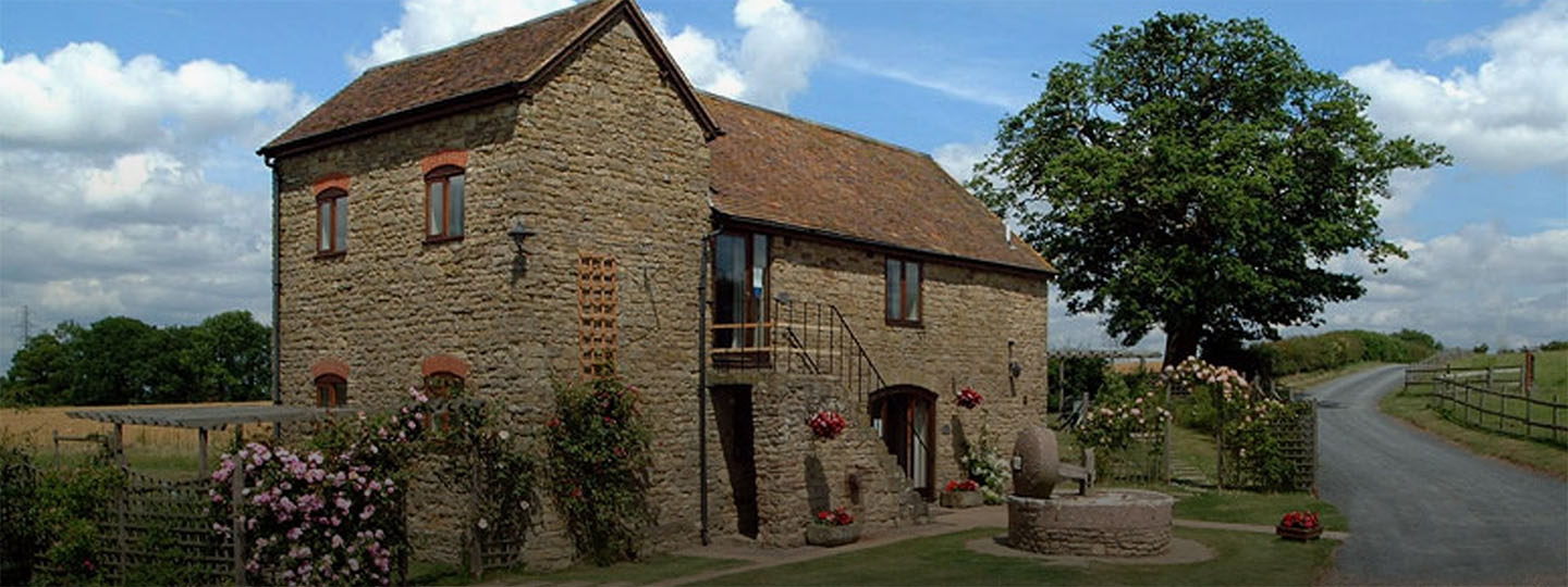 farm house in the sun