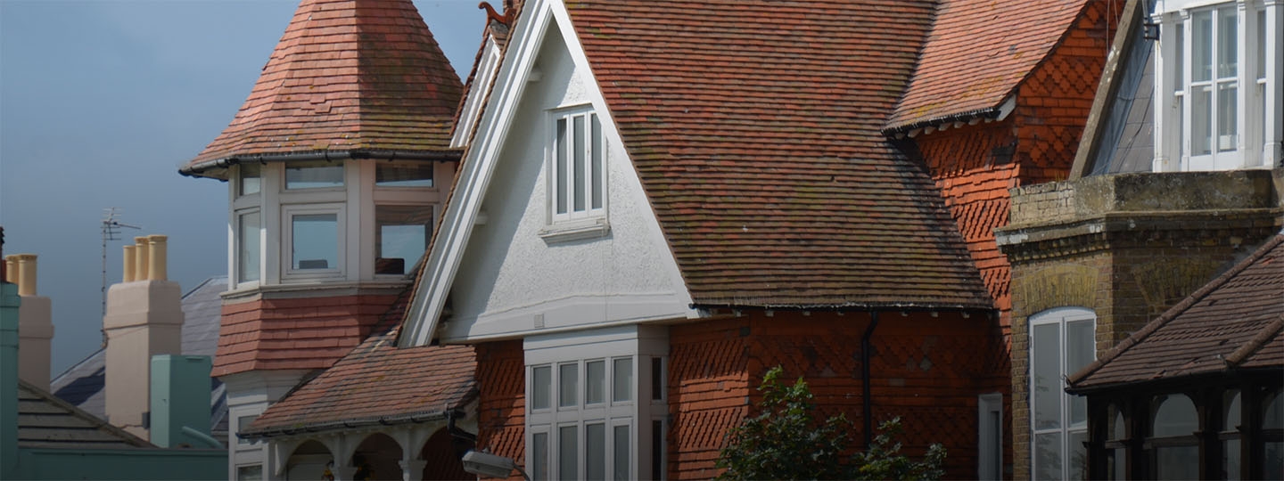view of houses on a residential street